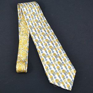 Versace V2 tie - 100% silk - Beefeater pattern